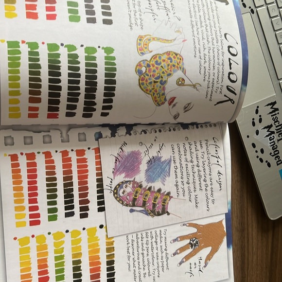 NWOT The Fashion Designer's Doodle Sketchbook - Picture 5 of 5